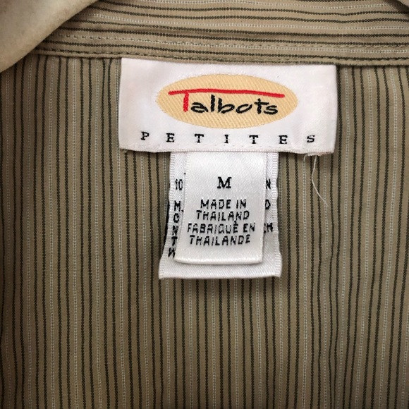 Talbots Casual Striped Button Down Blouse - Picture 5 of 5